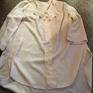 Women’s silky white blouse